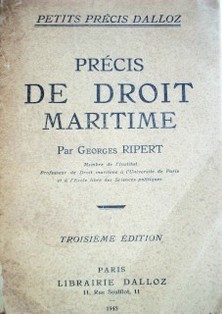 Précis de Droit Maritime