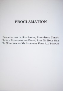 Proclamation