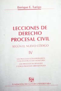 Lecciones de Derecho Procesal Civil : según el nuevo código
