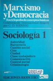 Marxismo y democracia : sociología