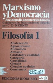 Marxismo y democracia : filosofía