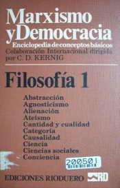 Marxismo y democracia : filosofía