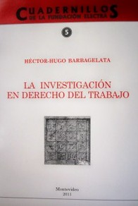 La investigación en Derecho del Trabajo