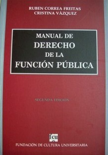 Manual de derecho de la función pública