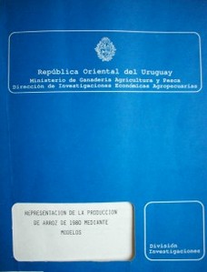 Representación de la producción de arroz de 1980 mediante modelos