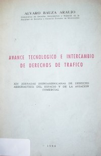 Avance tecnológico e intercambio de derechos de tráfico
