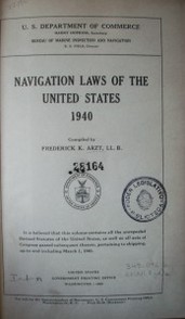 Navigation laws of the United States 1940