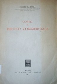 Corso di diritto commerciale