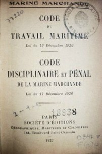 Code du travail maritime