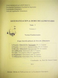 Sistematización de derecho alimentario