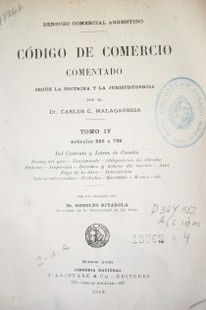 Código de comercio comentado según la doctrina y la jurisprudencia