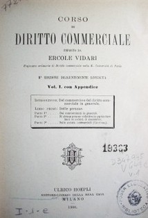 Corso di diritto commerciale