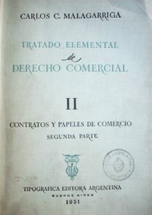 Tratado elemental de derecho comercial