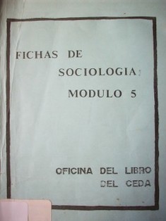 Fichas de Sociología