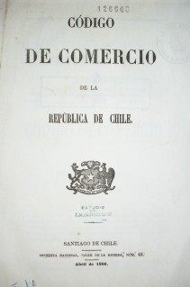 Código de Comercio de la República de Chile