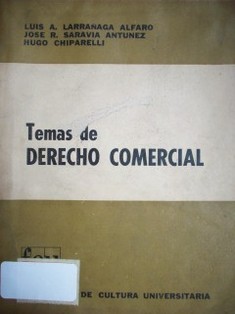 Temas de derecho comercial