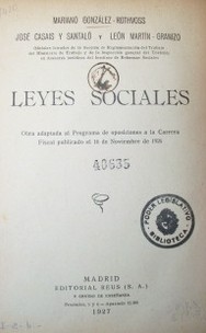 Leyes sociales