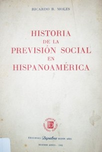 Historia de la previsión social en hispanoamérica