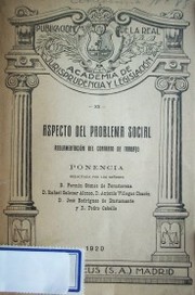 Aspecto del problema social : reglamentación del contrato de trabajo