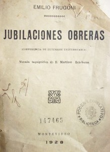 Jubilaciones obreras