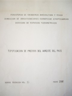 Tipificación de predios del noreste del país