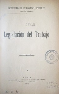 Legislación del trabajo