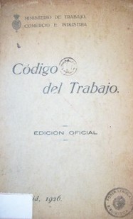 Código del trabajo : edición oficial