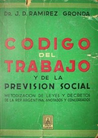 Código del trabajo y de la previsión social