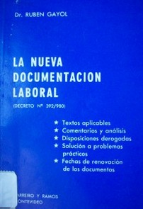 La nueva documentación laboral