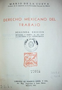 Derecho mexicano del trabajo