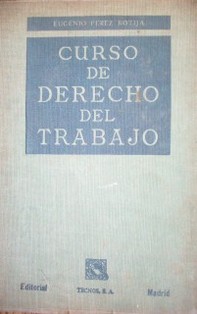 Curso de derecho del trabajo