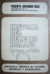 Historia del derecho romano