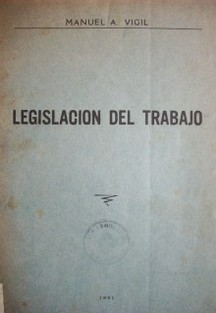 Legislación del trabajo