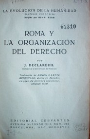 Roma y la organización del derecho
