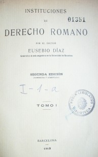 Instituciones de derecho romano