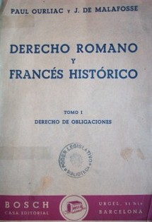 Derecho romano y francés histórico