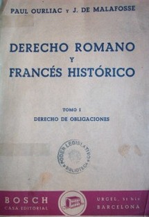 Derecho romano y francés histórico