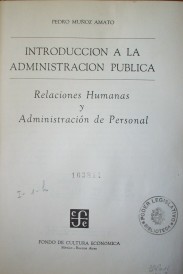 Introducción a la administración pública