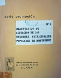 Diagnóstico de situación de las unidades nutricionales populares en Montevideo