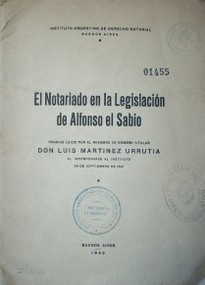 El notariado en la legislación de Alfonso el Sabio