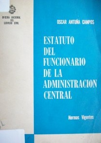 Estatuto del funcionario de la administración central