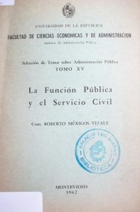 La función pública y el Servicio Civil