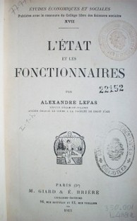 L´Etat et les fonctionnaires