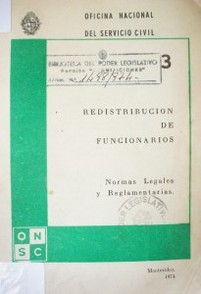 Redistribución de funcionarios públicos