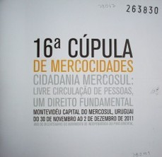 Cidadanía Mercosul : livre circulaçao de pessoas, um direito fundamental