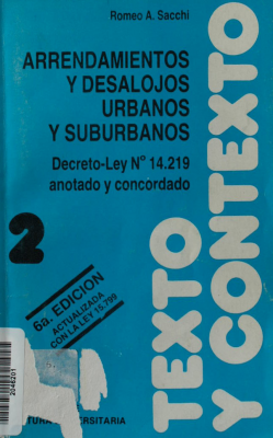 Arrendamientos urbanos y suburbanos : desalojos y lanzamientos