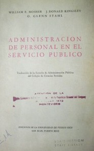 Administración de personal en el servicio público