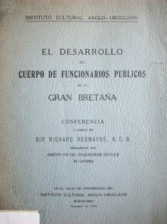 El desarrollo cuerpo de funcionarios públicos de la Gran Bretaña