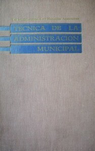Técnica de la administración municipal