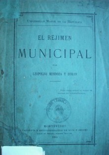 El régimen municipal